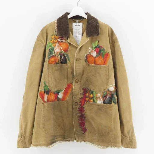 Vegetable Embroidery Work Jacket