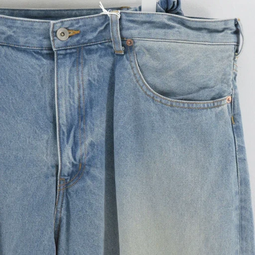 Floating Waist Denim Pants