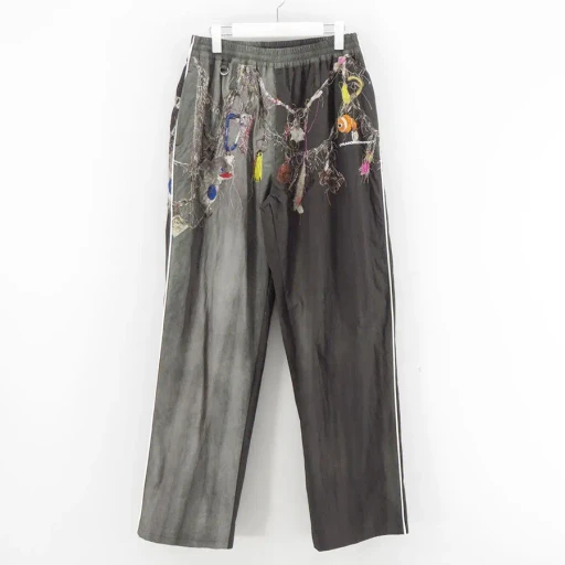 Embroidered Chain Track Pants