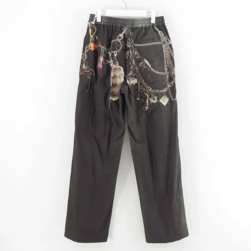 Embroidered Chain Track Pants
