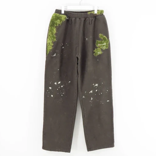 Moss-Grown Embroidery Sweat Pants