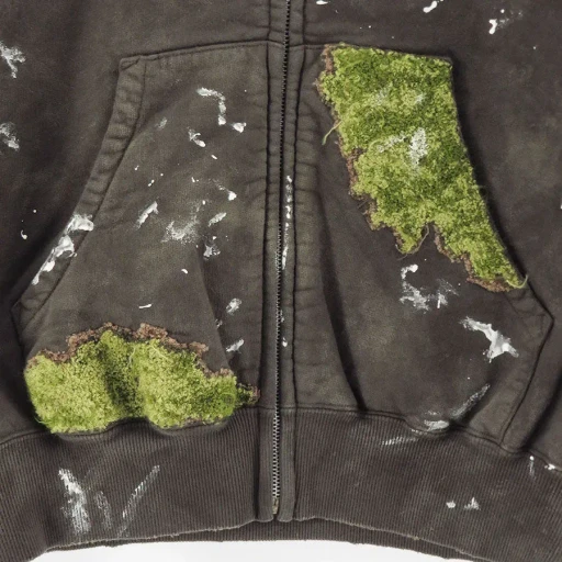 Moss-Grown Embroidery Hoodie