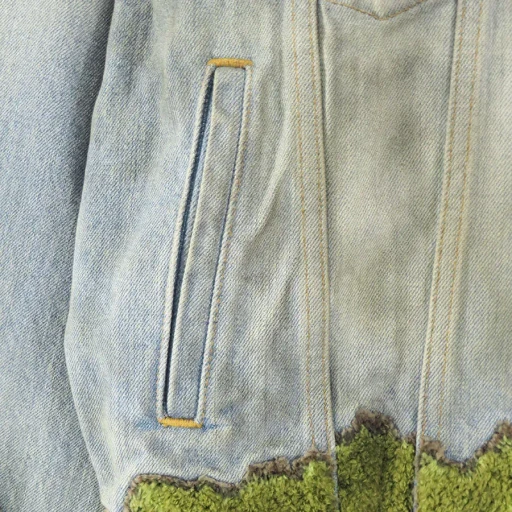 Moss-Grown Wood Denim Jacket