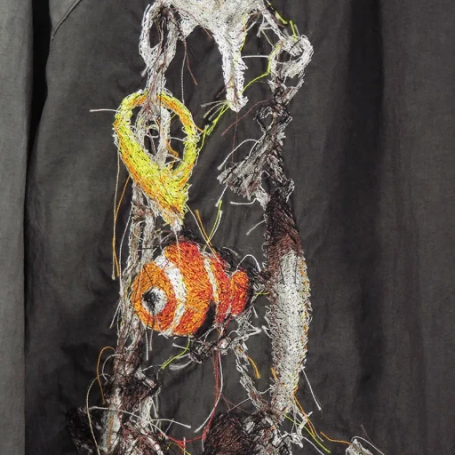 Embroidered Chain Track Jacket