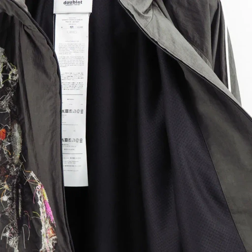 Embroidered Chain Track Jacket