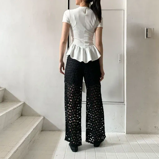 Cutwork Pants