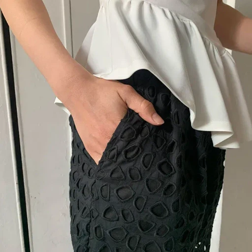 Cutwork Pants