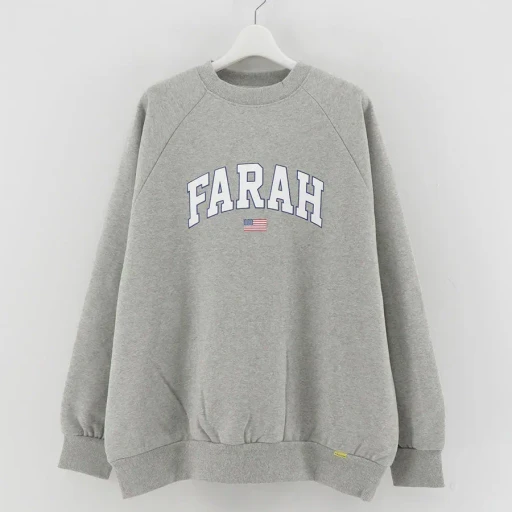 Printed Graphic Crewneck Sweatshirt College Logo