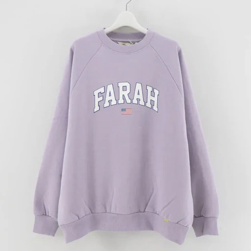 Printed Graphic Crewneck Sweatshirt College Logo