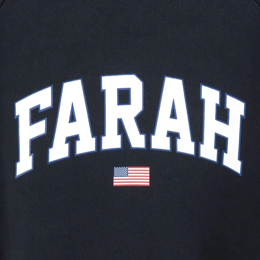 Printed Graphic Crewneck Sweatshirt College Logo
