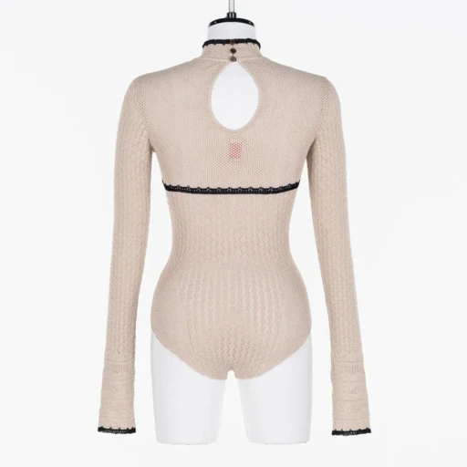 Lace-Knit Bodysuit