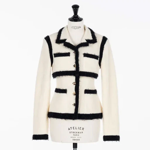 Boucle Knit Short Jacket