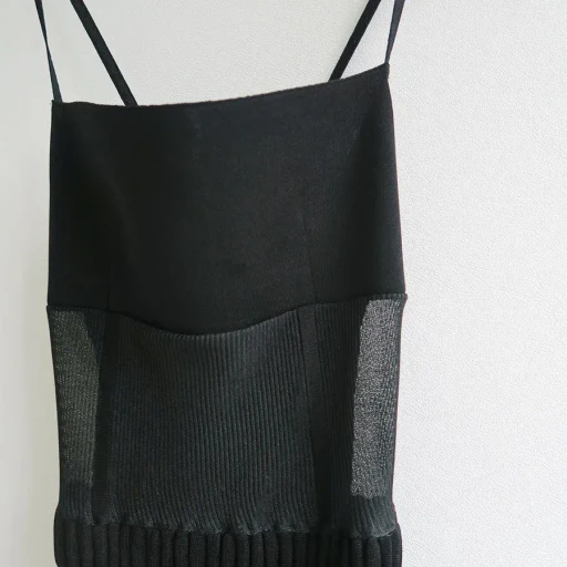 Stripe Knit Cami Dress
