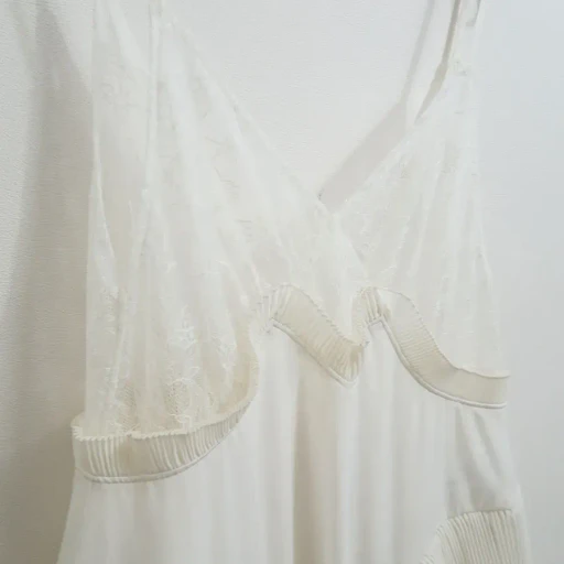 Pleated Mini Slip Dress
