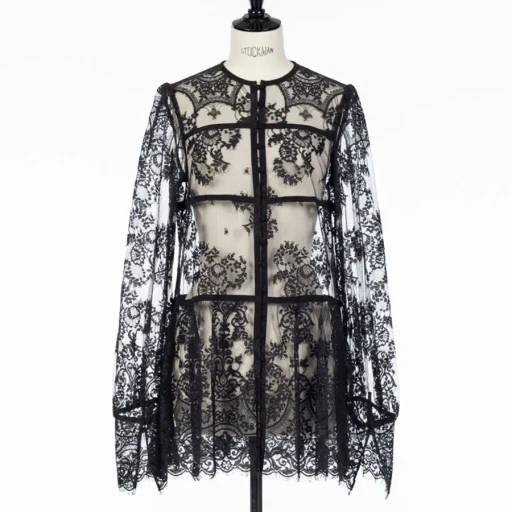 Lace Gathered Blouse