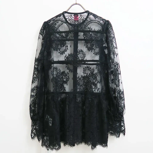 Lace Gathered Blouse
