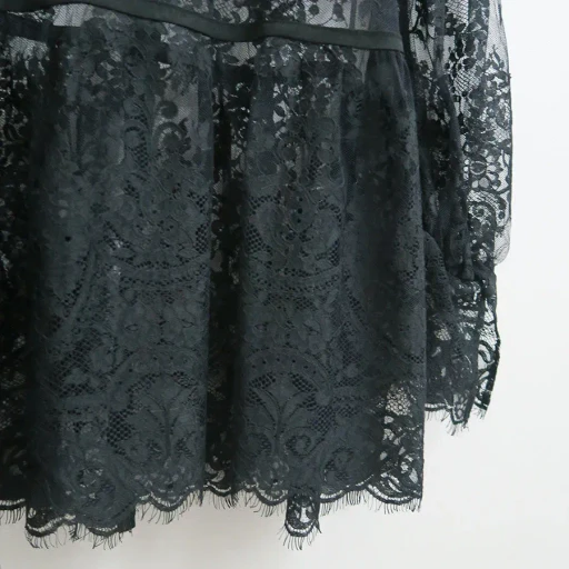 Lace Gathered Blouse