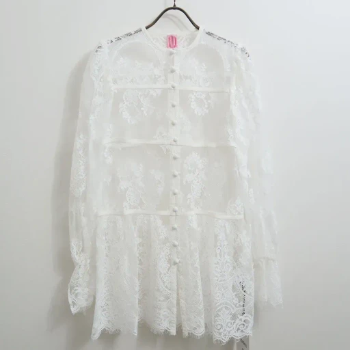 Lace Gathered Blouse