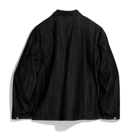 Black Denim Pullover