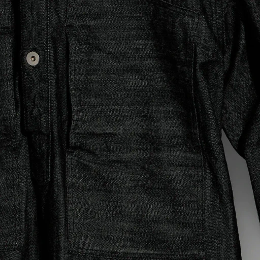 Black Denim Pullover