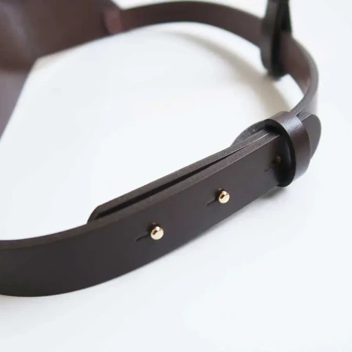 Leather Half Bra
