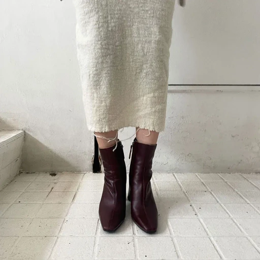 Gauze Plaid Midi Dress