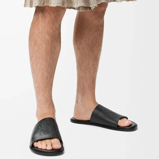 Flex Anagram Slide In Soft Calfskin