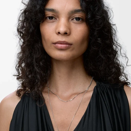 Anagram Bombé Necklace In Sterling Silver