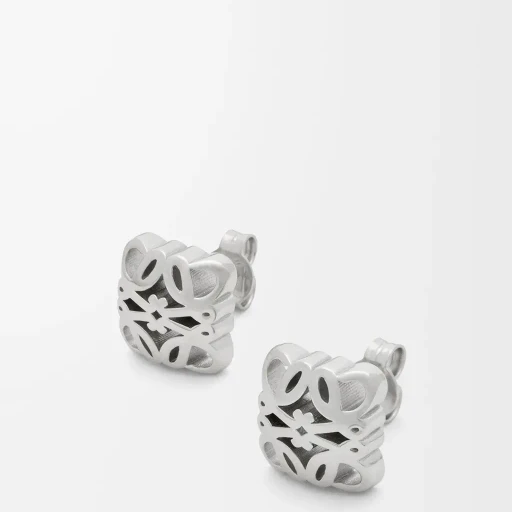 Anagram Bombé Earrings In Sterling Silver