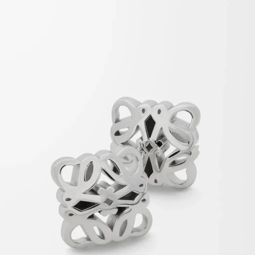 Anagram Bombé Earrings In Sterling Silver