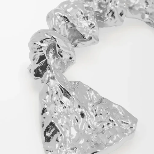 Bowed Tie Brooch In Sterling Silver
