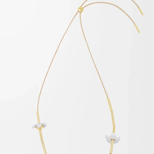 Flor Necklace In Sterling Silver And Enamel