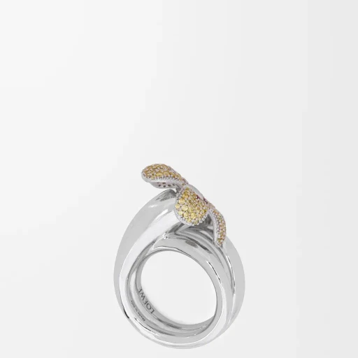 Flor Ring In Sterling Silver And Crystals