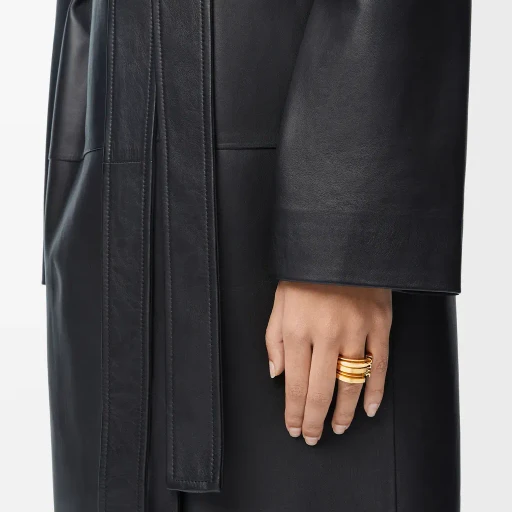 Loewe Graphic Ring In Sterling Silver