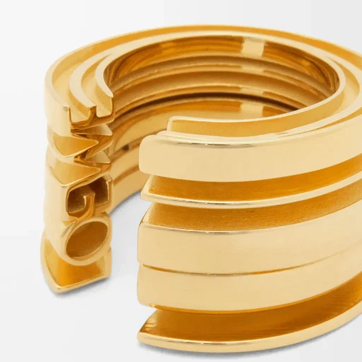 Loewe Graphic Ring In Sterling Silver