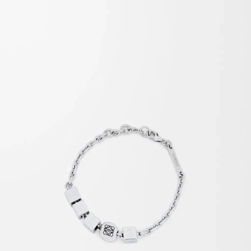 Pebble Cube Bracelet In Sterling Silver