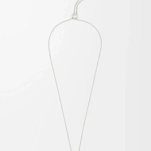 Scarabeo Necklace In Sterling Silver, Enamel And Crystal