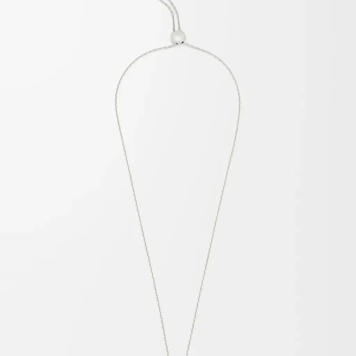Scarabeo Necklace In Sterling Silver, Enamel And Crystal