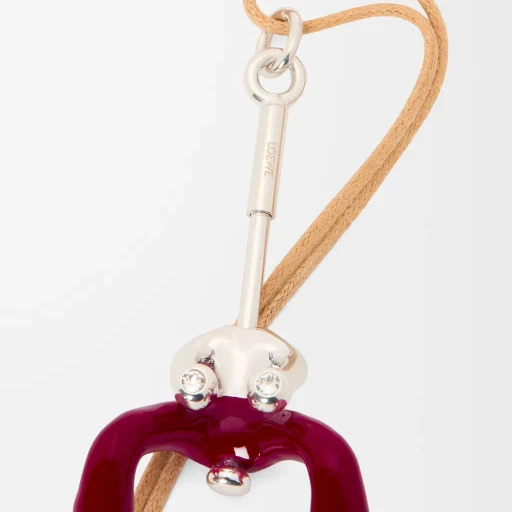 Seated Acrobat Pendant In Sterling Silver And Crystals