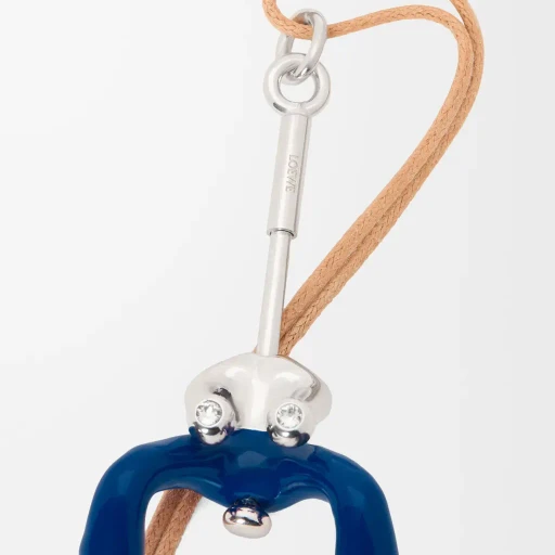 Seated Acrobat Pendant In Sterling Silver And Crystals