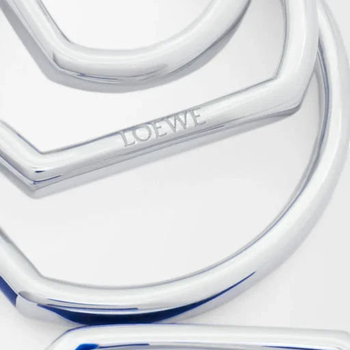 Stacked Hoop Earrings In Sterling Silver And Enamel