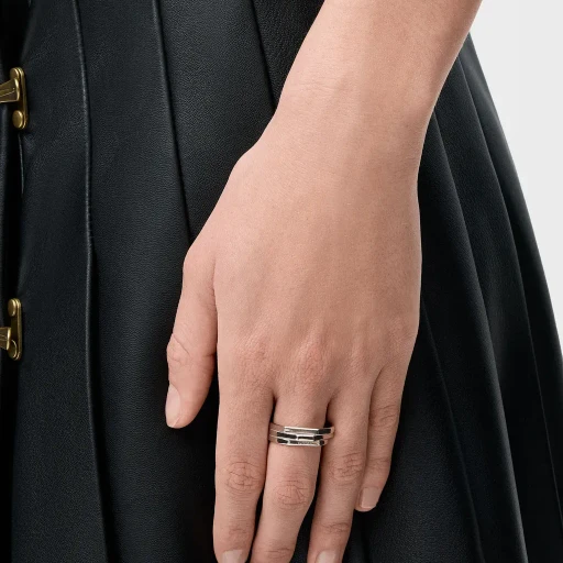 Stacked Ring In Sterling Silver