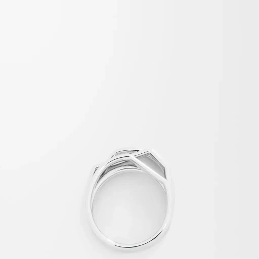 Stacked Ring In Sterling Silver And Enamel