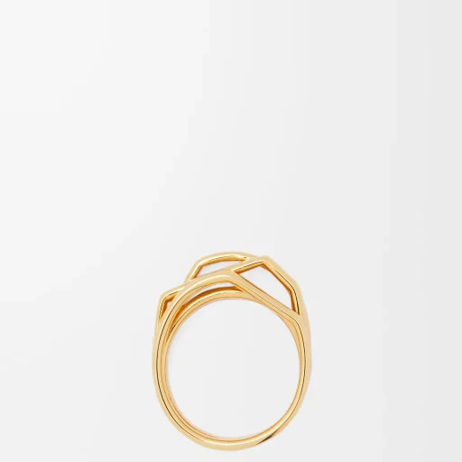 Stacked Ring In Sterling Silver And Enamel