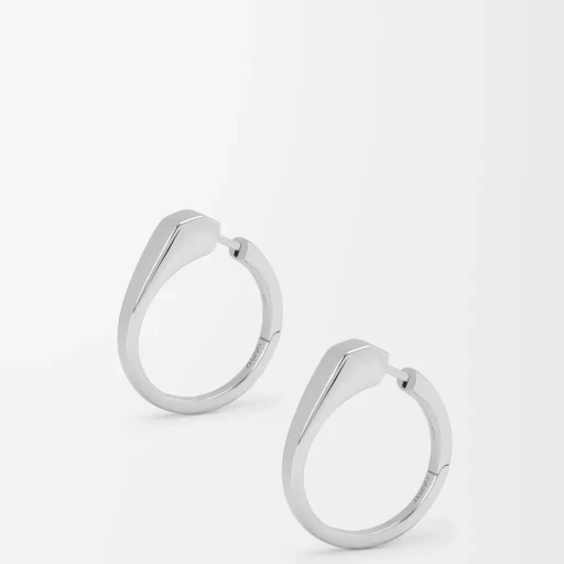 Stirrup Earrings In Sterling Silver