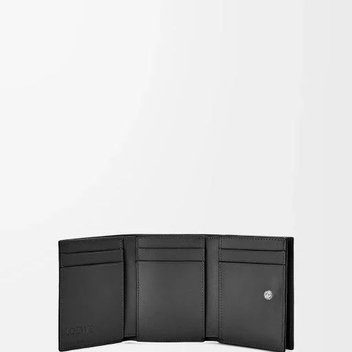 Trifold Wallet In Soft Grained Calfskin
