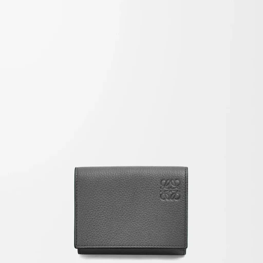 Trifold Wallet In Soft Grained Calfskin