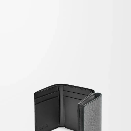 Trifold Wallet In Soft Grained Calfskin