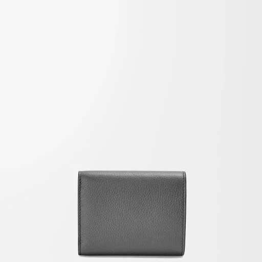 Trifold Wallet In Soft Grained Calfskin