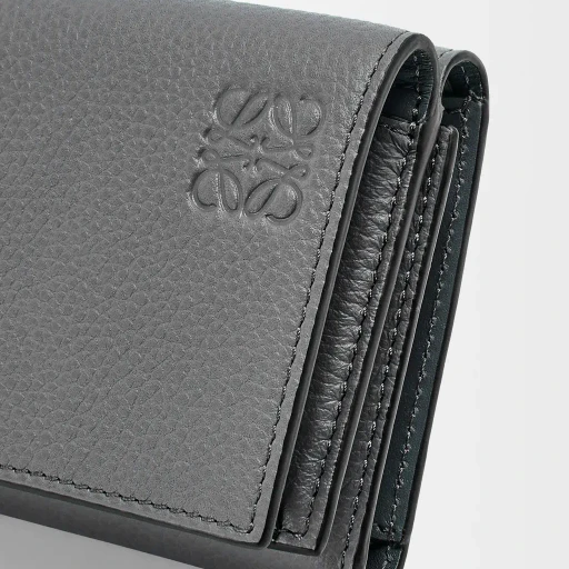 Trifold Wallet In Soft Grained Calfskin